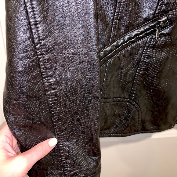 Guess Jackets & Coats Guess Faux Leather Moro Jacket Poshmark